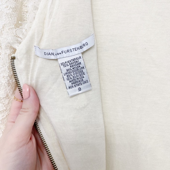 DVF Cream Lace Dress - Picture 12 of 12